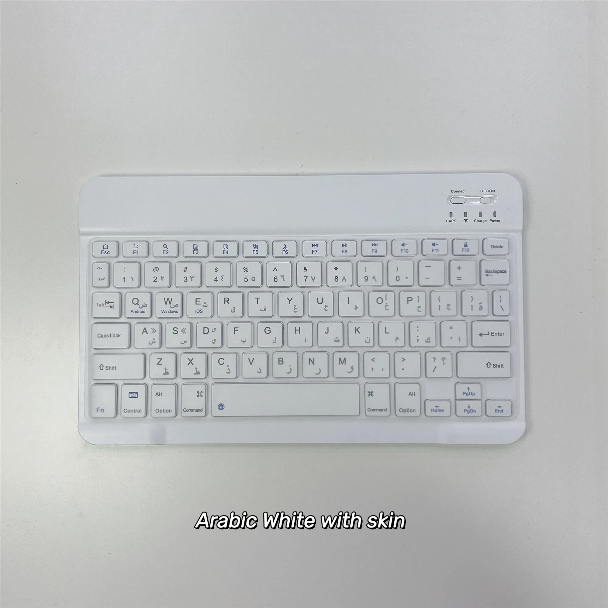 Arabic language Bluetooth-Compatible Wireless Portable Mini Rechargeable Keyboard 78-Key for Apple iPad iPhone MacBook iOS