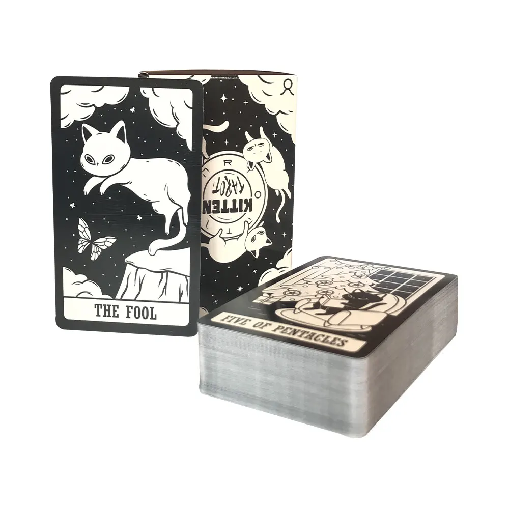 

High-Quality Kitten Tarot Oracle Card Fate Divination Leisure Entertainment Family gatherings Tarot Card 78 Card Deck