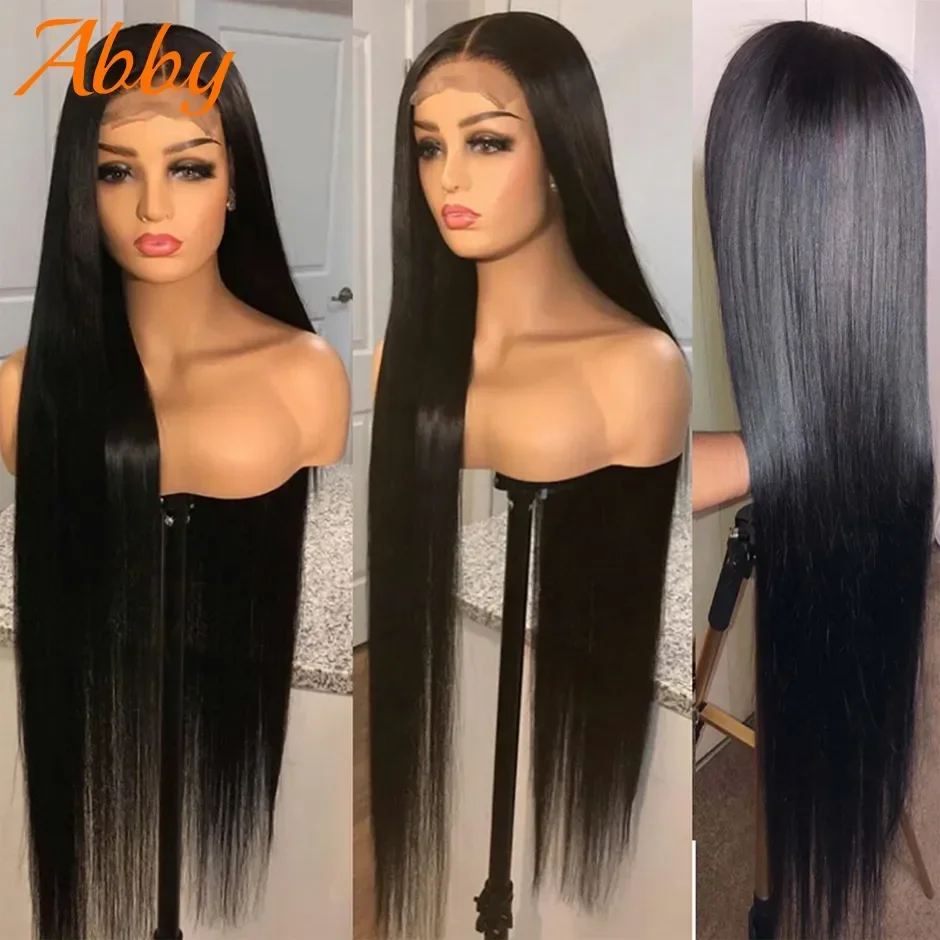 ABBY Hair Long Straight Lace Front Wigs HD Transparent Lace Frontal Wig Full For Women Human Hair Wigs human hair wig lace front wig human hair wigs front lace wig