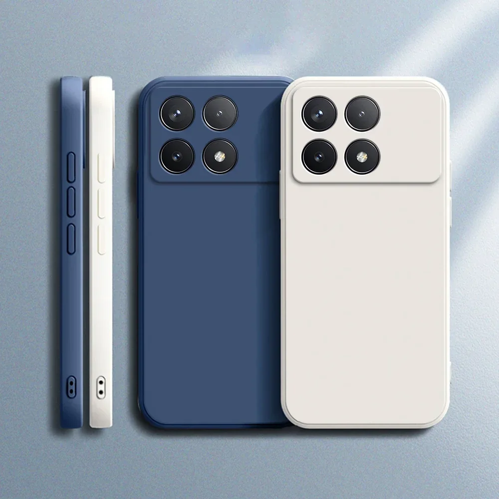 Liquid Silicone Matte TPU Case - Candy Color Camera Lens Full Protection Cover
