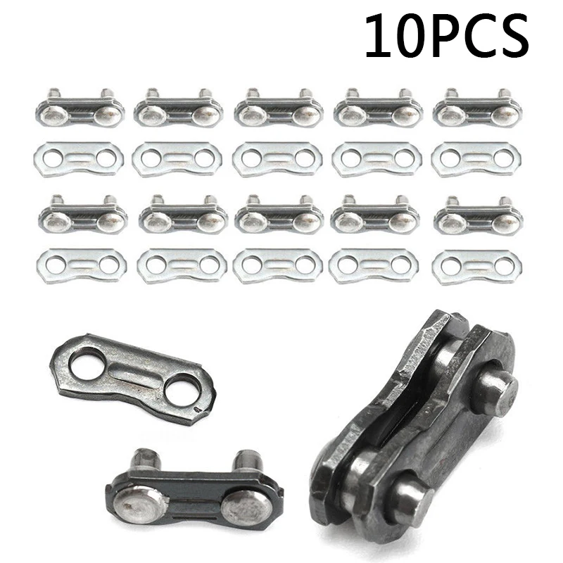 Kit Chain 10PCS Links Steel Chainsaw Joiners for JOINING 325 058 Durable Accessories Part Tool Replacement Replaces