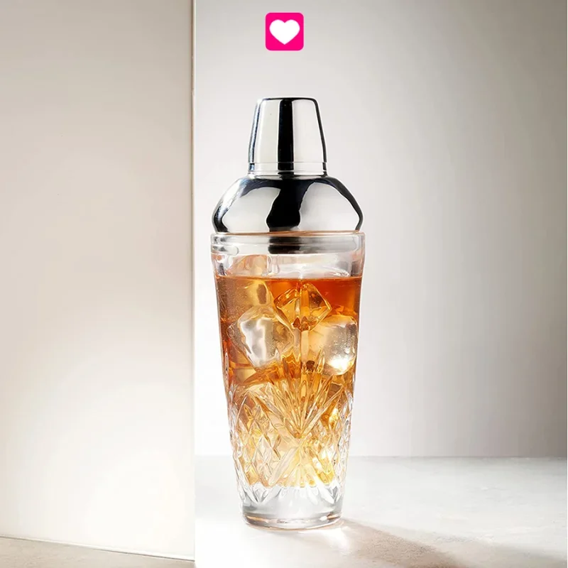 Crystal Glass Cocktail Shaker Margarita Mixer Drink Shaker Bartending Glass for Cocktails cocktail shaker