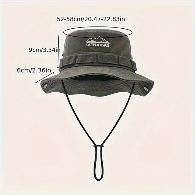 Spring/Summer Retro Sun Hat Outdoor Bucket Hat with Brim, Unisex Casual Cap ,Fashionable outdoor sunshade fisherman hat 4