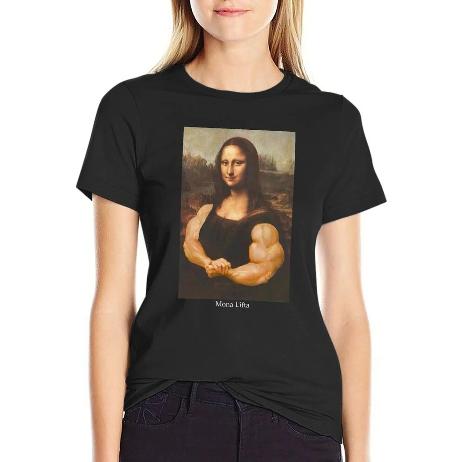 Mona Lifta T-Shirt Blouse animal print shirt for girls vintage clothes t shirt for Women