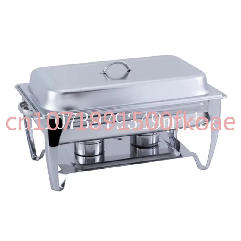 

Chafing Dish Stainless Steel Folding Full Size Rectangular Chafers for Catering Buffet Warmer