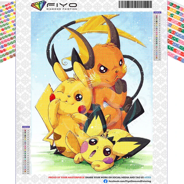 Diamond Painting New Collection 2023 Pokemon  Diamond Painting Stitch  Pokemon - Diamond Painting Cross Stitch - Aliexpress