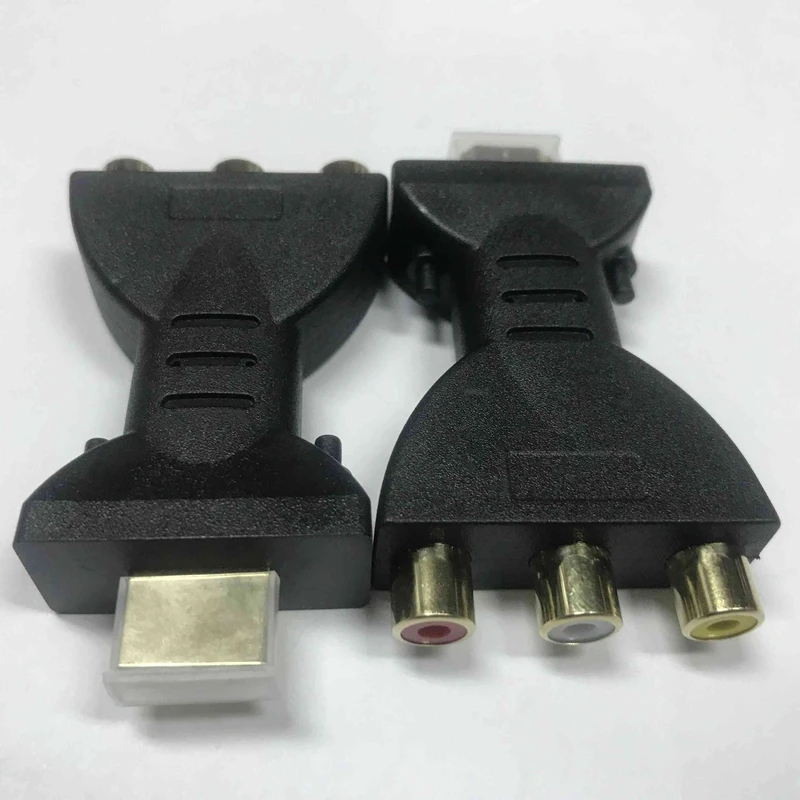 HDMI-Compatible to 3 RGB RCA Video Audio Adapters HDMI-Male to 3 RCA Video Audio Adapter Component Connector