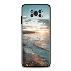 Sea Blue Sky Beach Silicone Phone Case for Poco M4 Pro5G (A1)
