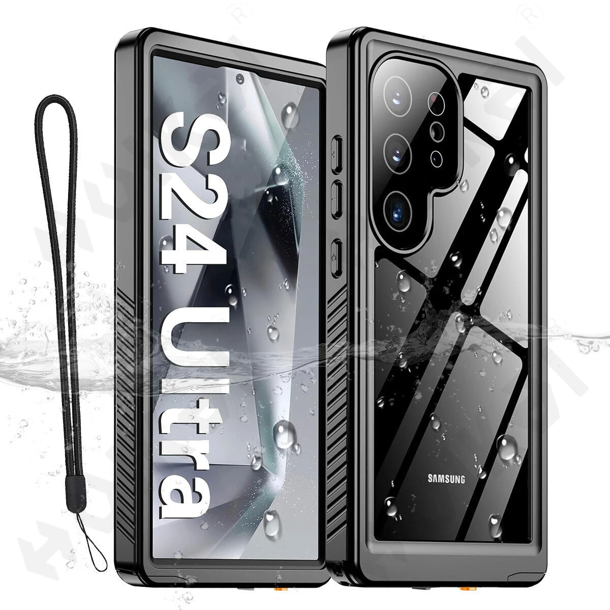 thumbnail image 1 of Shellbox IP68 funda impermeable para Samsung Galaxy S24, S23, S22 Ultra FE, A54, A14, A34, 5G, Metal, aluminio, teléfono de natación, cubierta de lujo, 1 of 4