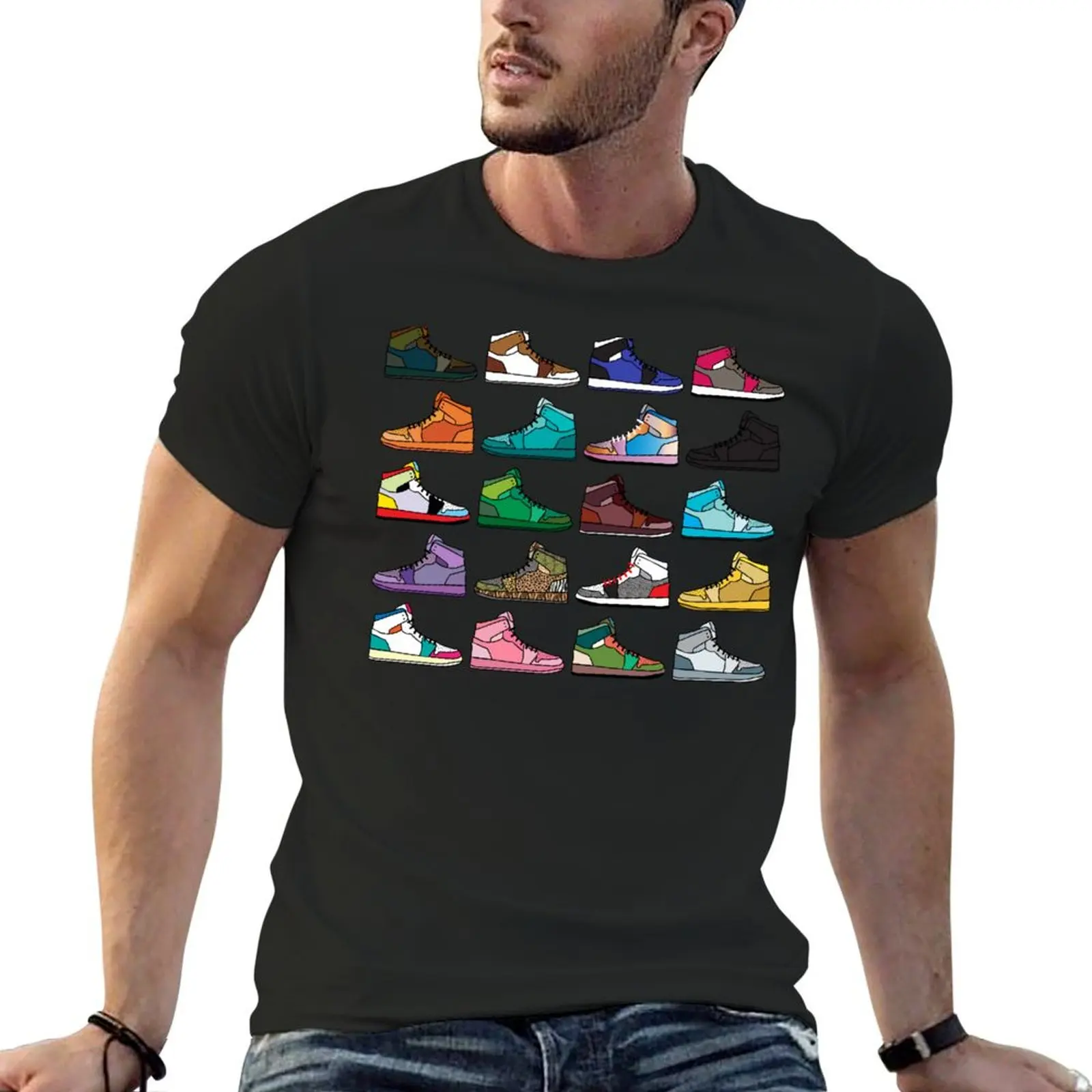 

Sneaker pattern T-Shirt boys animal print anime tshirt sublime funny t shirts men