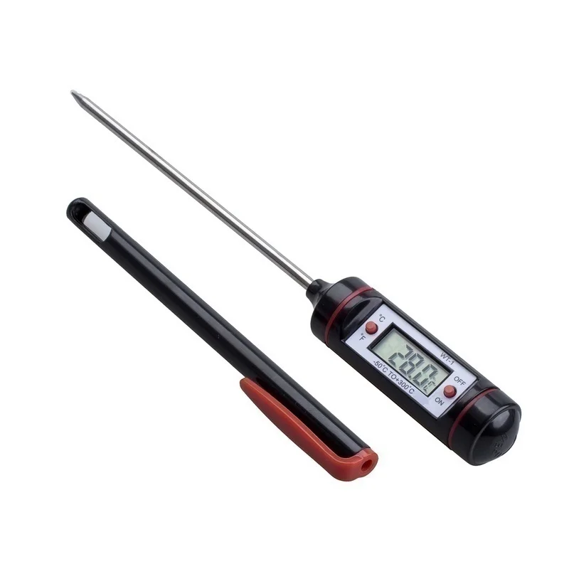 Digital Kitchen Probe Thermometer Food Cooking BBQ Meat Steak Turkey Wine Kitchen Stainless Steel Digital Meat Thermometer