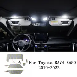 for Toyota RAV4 XA50 2019 2020 2021 RAV 4 xa50 Car Night Interior Dome Roof lights LED 4x4 Trunk Reading Lamp White Canbus Bulbs