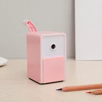Hand Crank Pencil Sharpener Auto Feed Cutter Portable Stationery for Primary School Students Daily Study Use, Durable stationery 2