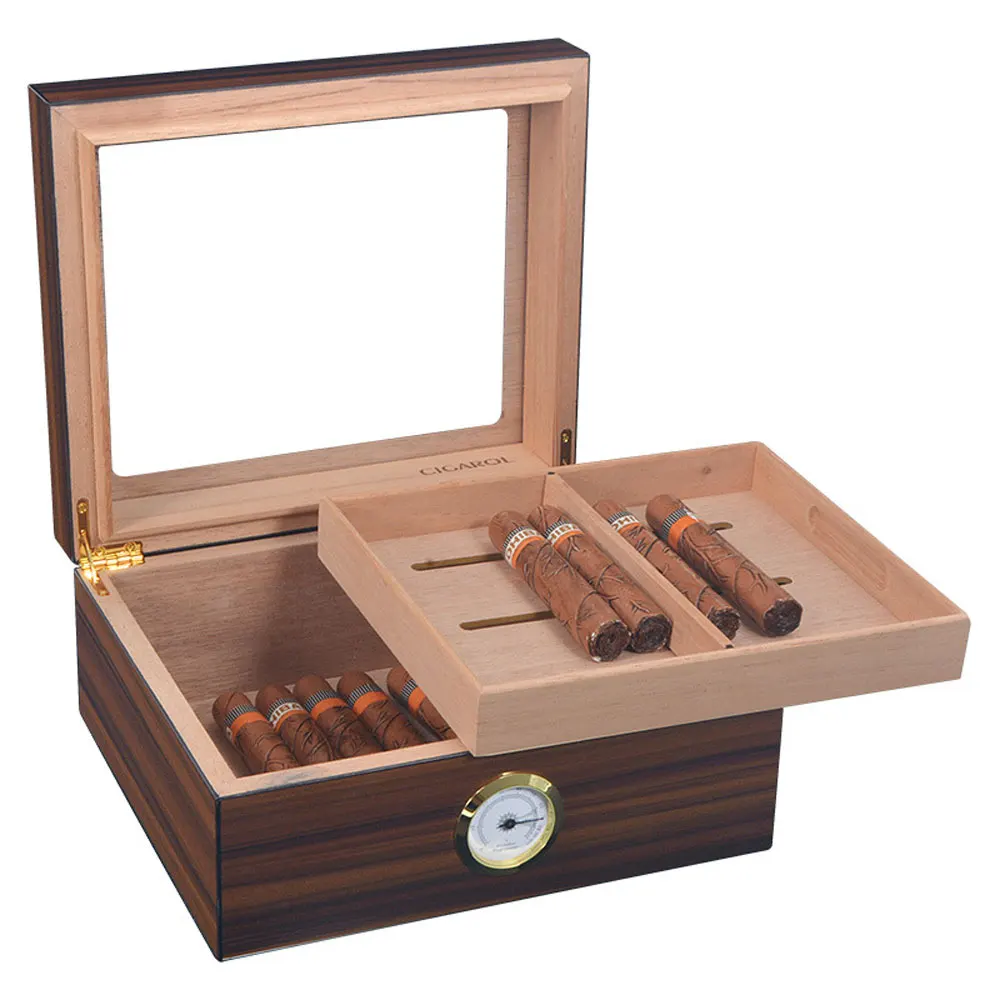 Version Cigar Box Humidor Cedar Wood Household Cigar Humidor Cabinet