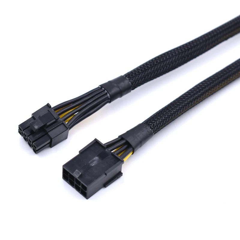 30cm 60cm 16AWG PCIe 8 Pin Female to 8 Pin(6+2) Male GPU PCI Express Power Extension cable