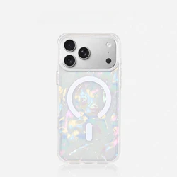 Dazzling Gradient Laser Color Magnetic Phone Case with MagSafe Compatibility - iPhone 15 Plus (D6)