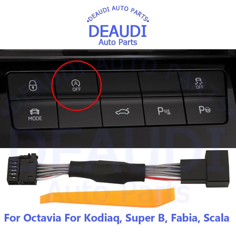 

For Skoda Octiava Super B Fabia Scala Kodiaq Car Auto Stop Start Engine System Cancel Off Cable Device Control Sensor Stop Plug