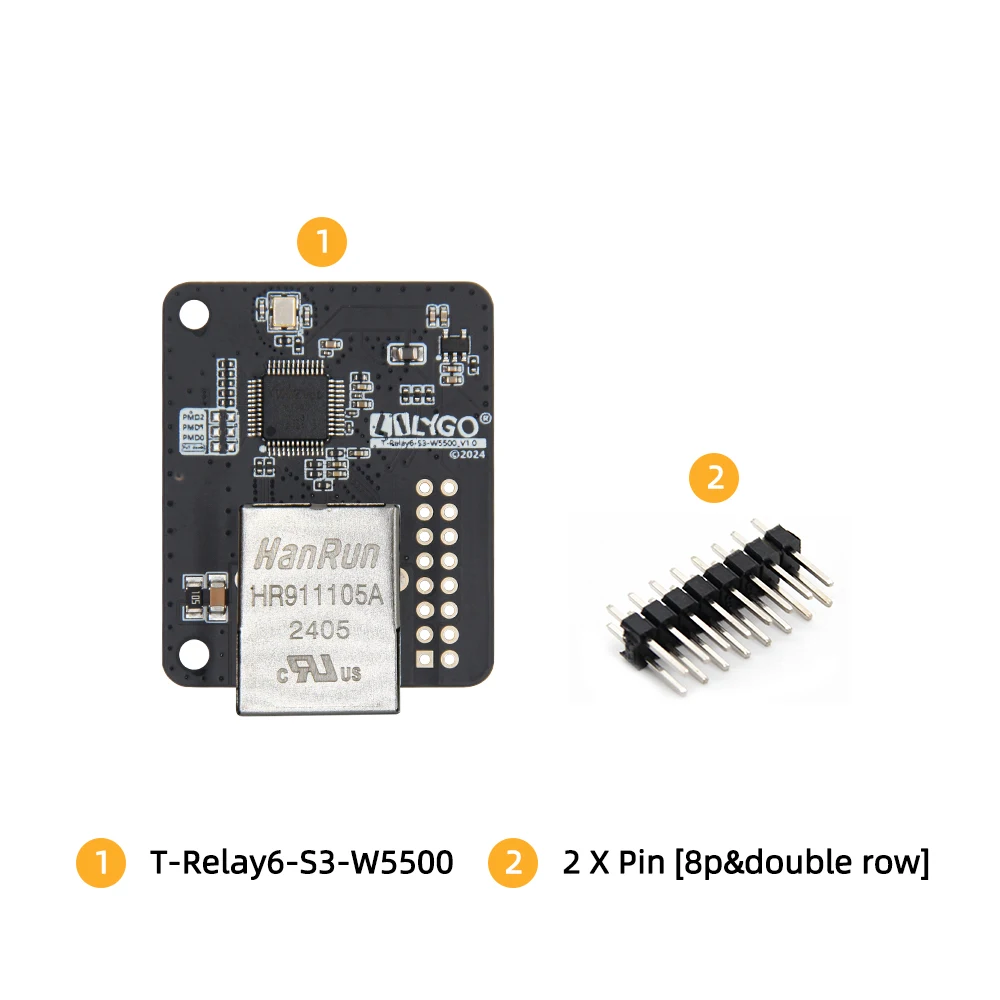 ® T-Relay-W5500 Ethernet Shield Used For T-Relay 4-Way Or 8-Way Development Boar