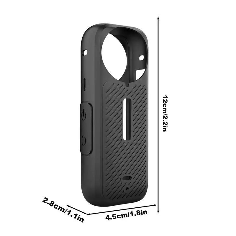 Action Camera Silicone Case Soft Cover Lens Protective Case Shock Absorbing For Travel Sports Camera Security For Insta 360X4