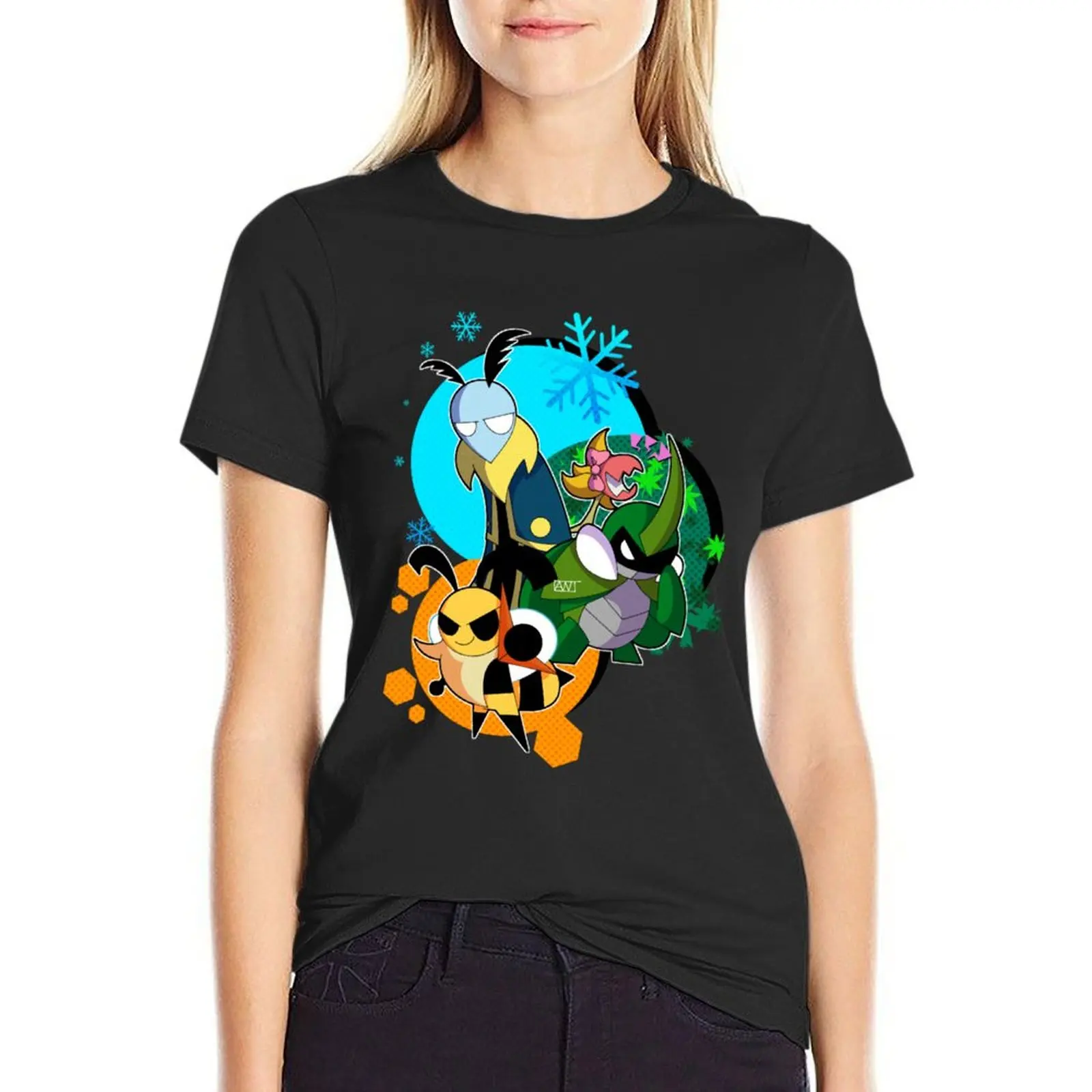 Bugs On A Fable T-Shirt Top Plus Size Top Camicie Da Donna