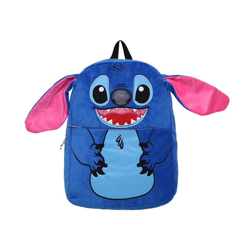 

2024 Stitch New Backpack Disney Anime Large Capacity Backpack Kawaii Cartoon Monsters Printed School Fashion Design Couple Bags