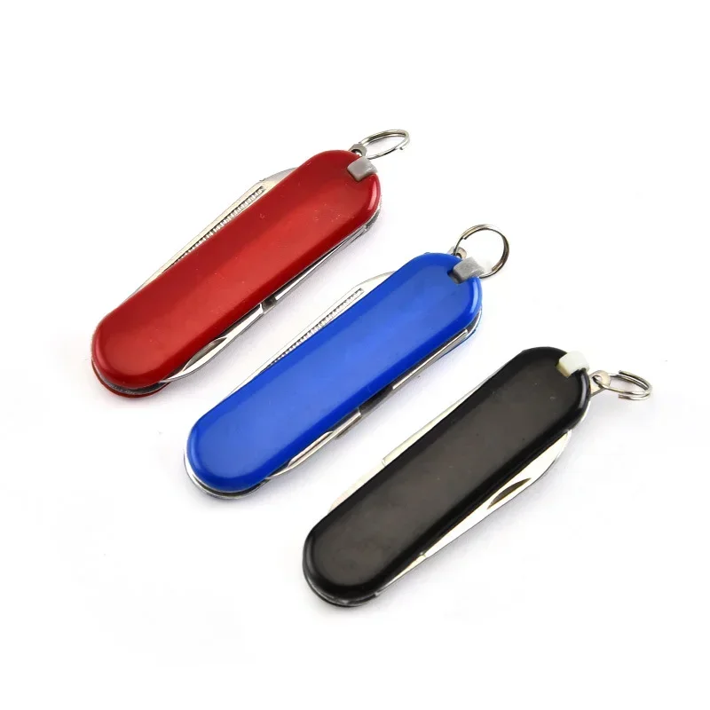 

4 in 1 Folding Clipper Scissors Knife with Key Manicure Multi-functional Stainless Steel Multitool Camping Tools Camping Gear