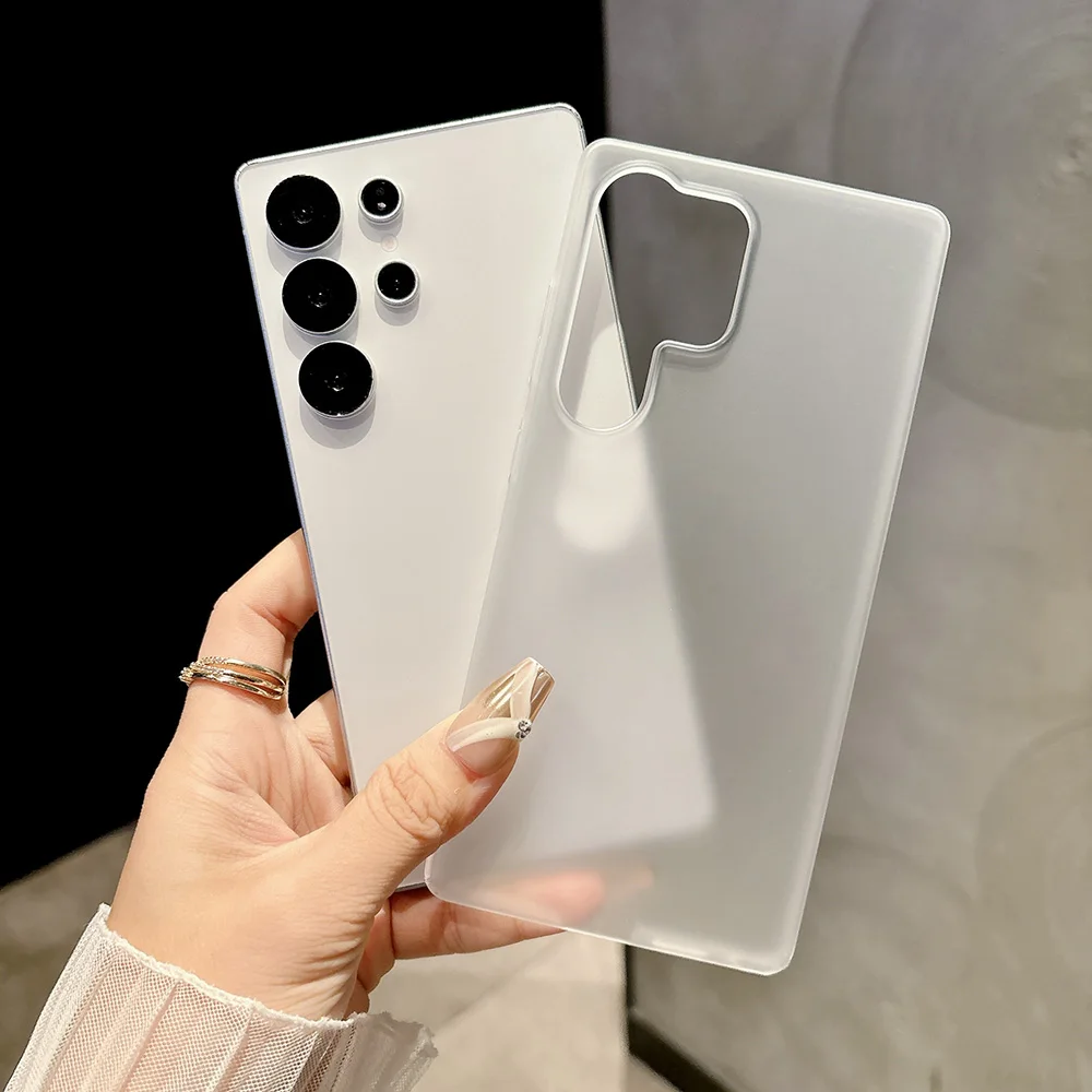Thin Matte Transparent Silicone Phone Case For Samsung Galaxy_voghion.com