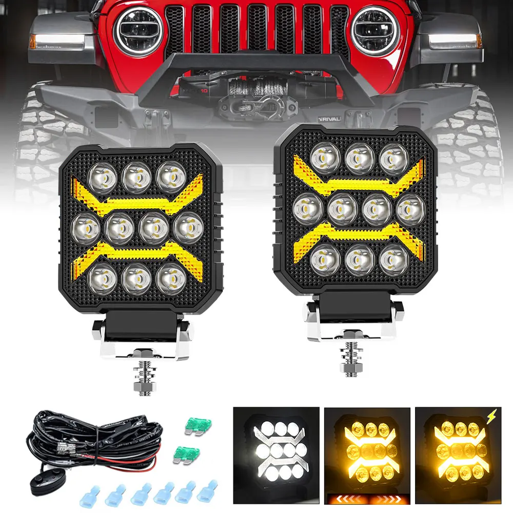 4" Work LED Headlight Light Auto Fog Light Led Light Bar Round Fog Light for Mot