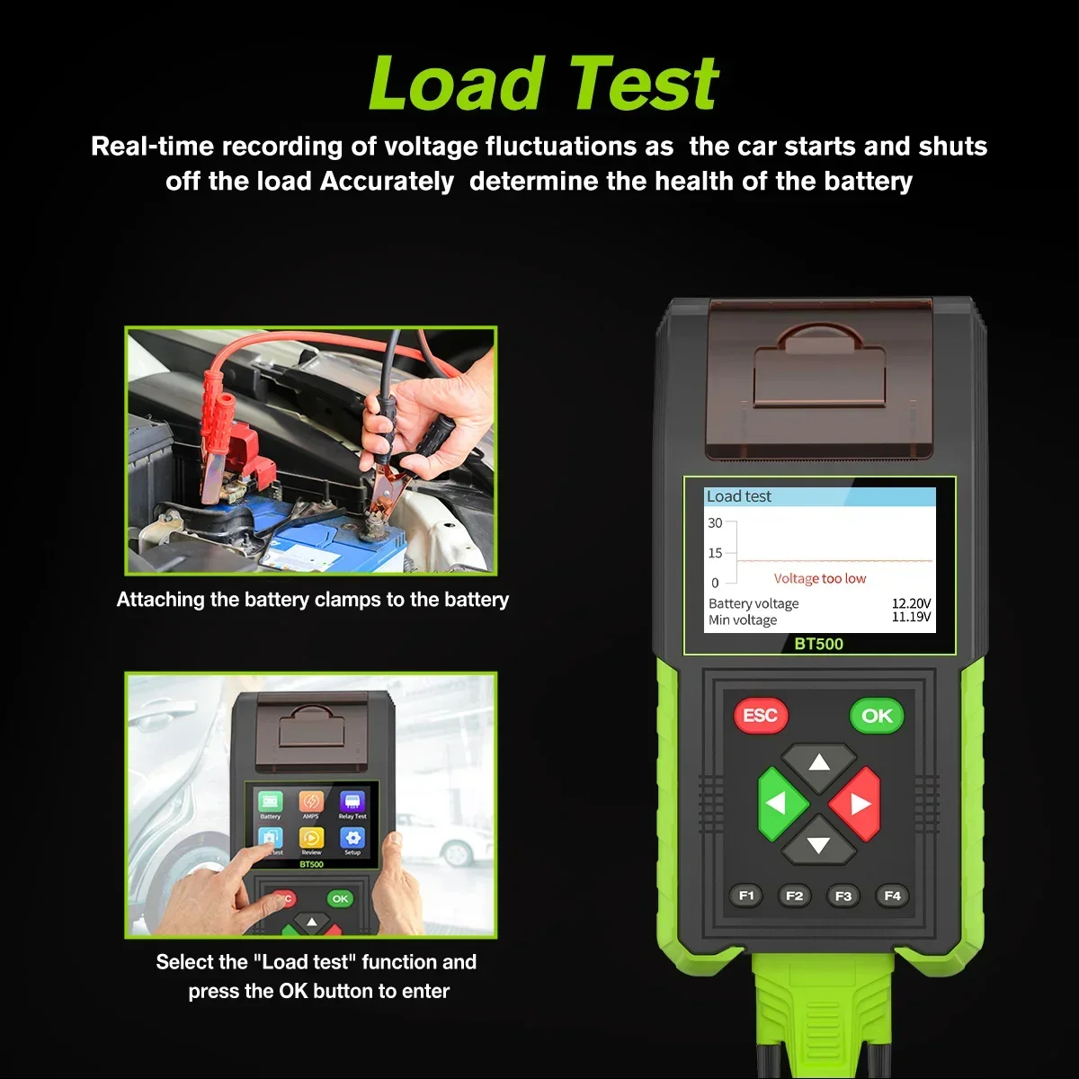 vehicle battery load tester