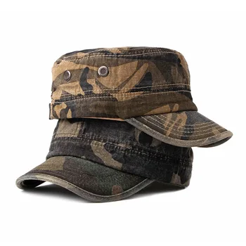 Vintage Camouflage Flat Top Caps 3