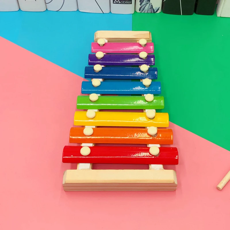 

Деревянный ксилофон Octave, игрушечный инструмент, деревянный ручной ксилофон, деревянные игрушки-пазлы для малышей и детей