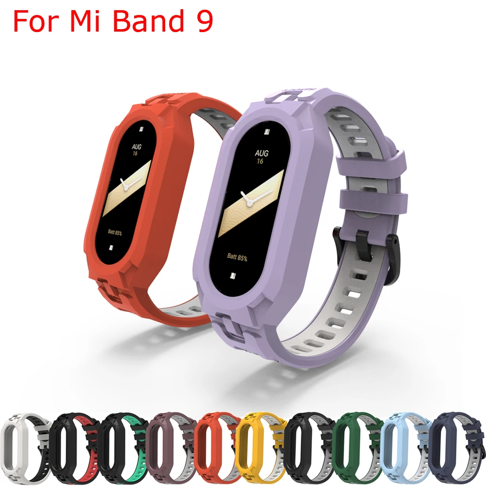 Silicone Wristband Replacement Strap for Mi Band 9 - Soft TPU Bracelet