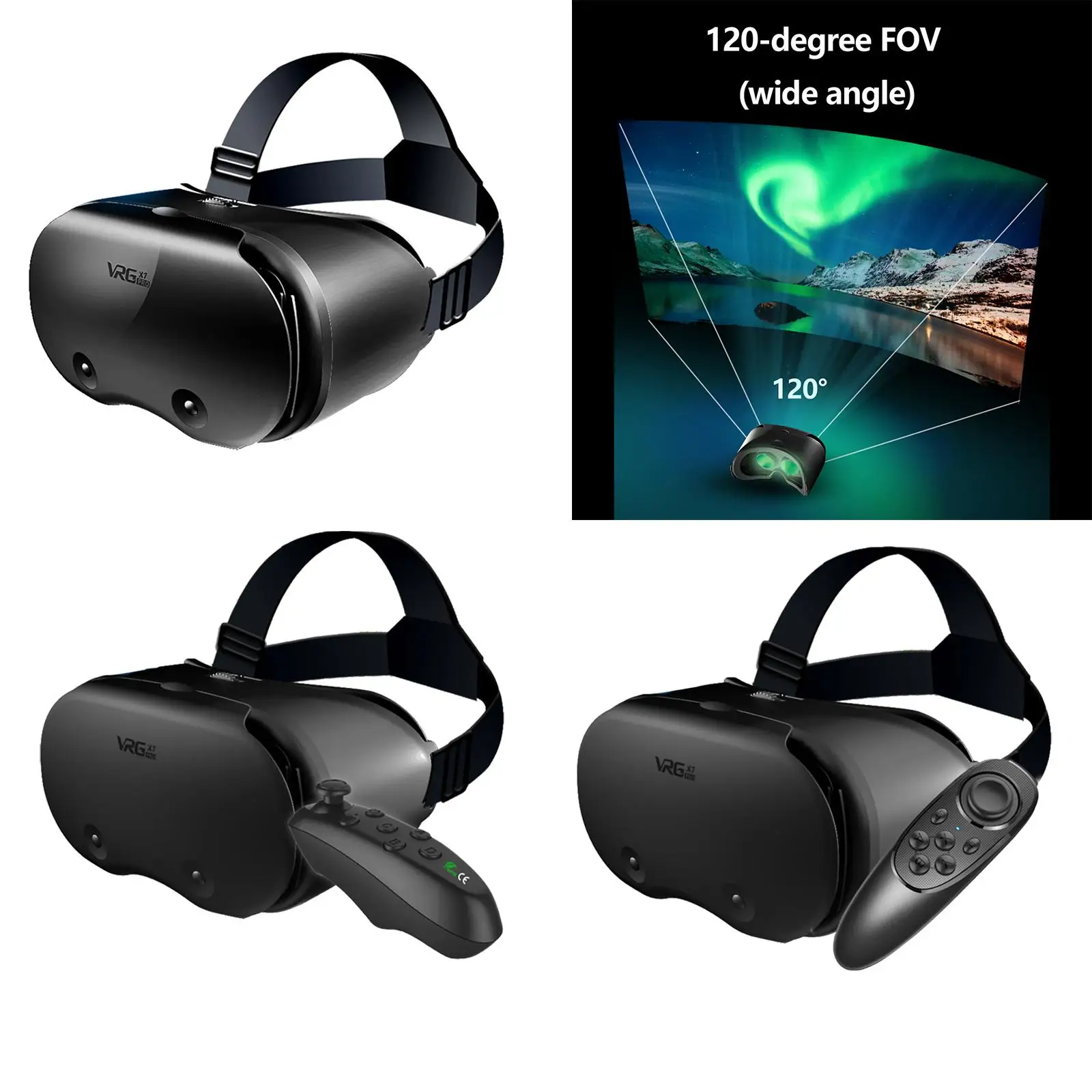 óCulos De Realidade Virtual Vr Fone De Ouvido, óCulos 3d Fone De Ouvido De  Realidade Virtual Com Controle Remoto/AlçA De Jogo, CompatíVel Com Ios E  Android 5-7 Smart phones,D : : Eletrônicos