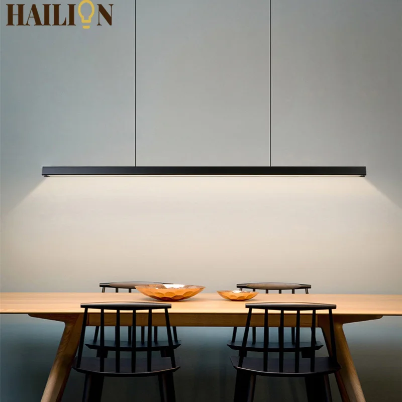 

Nordic LED Chandelier Dining Room Restaurant living Room Long Kitchen Bar Hanging lights Home Decor Lighting Fixture