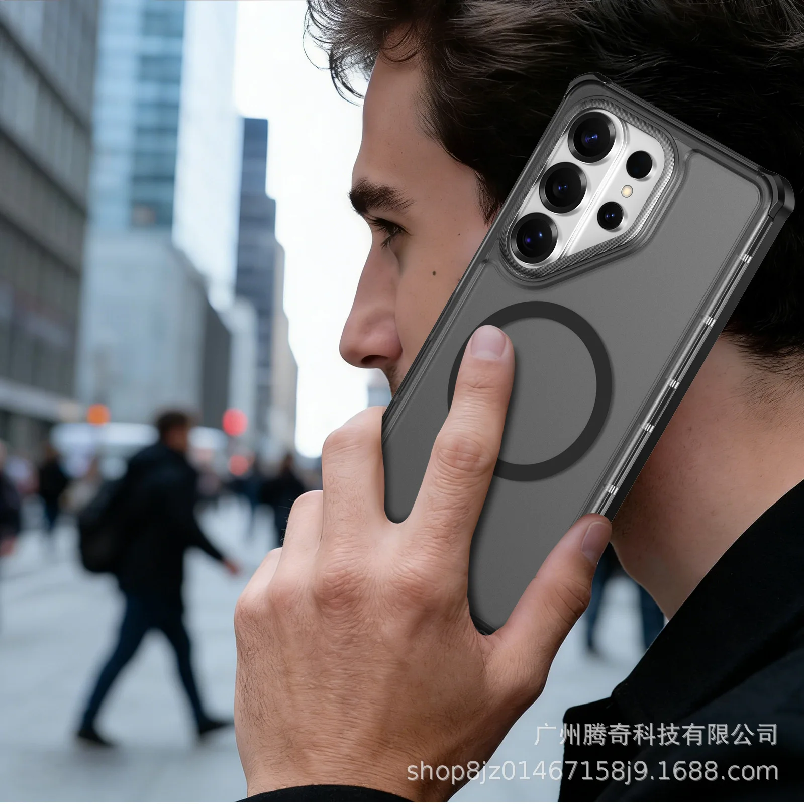 Hybrid Rugged Armor OTT-BOX Shockproof Case with MagSafe Charging Compatibility