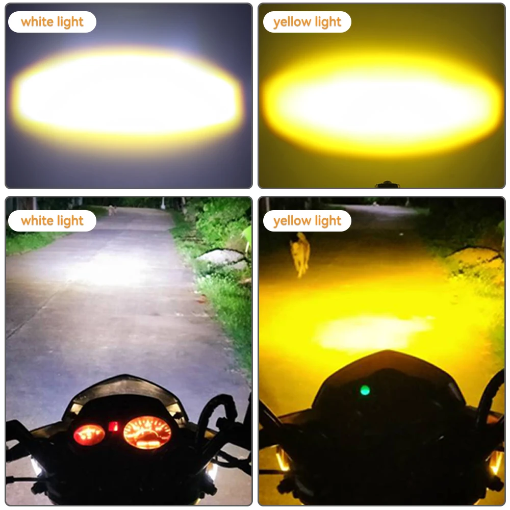 HJG Mini Driving Dual LED Lights 20W Dual Colour - Destination Moto HJG Mini Driving Dual LED Lights 20W Dual Colour - Destination Moto