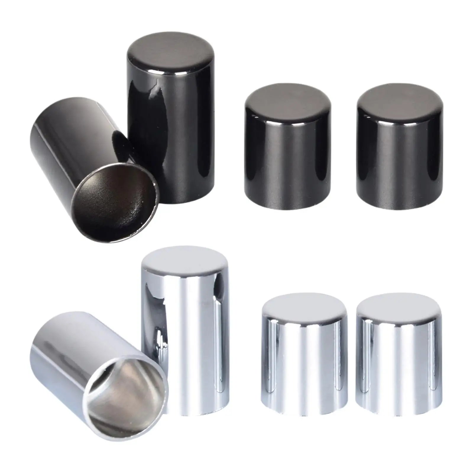 

4x Chrome Docking Hardware Covers Aluminum Alloy Decoration Moto Accessory Fit for 2009-2021