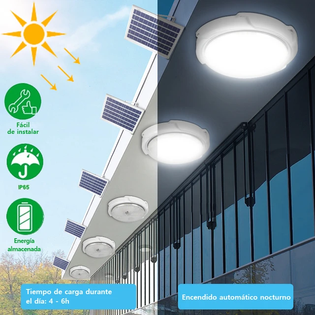 Luces solares para Interior y Casa, lámpara LED de energía Solar