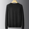 8XL 7XL 6XL 2024 New Autumn Winter High End Business V-Neck Sweater Men Soft Warm Cashmere Pullover Casual Loose Mens Sweaters 6