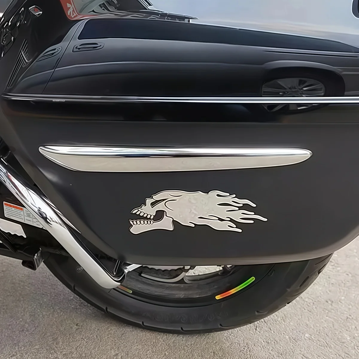 Skull Pattern Adhesive Fuel Tank & Car Decals
