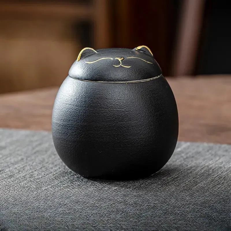 Tea Storage Jar 1pc Lucky Cat Tea Can Cute Tea Jar Storage Box Kitchen Tools Kitchen Accessories Accessories tea tin box,tea canister