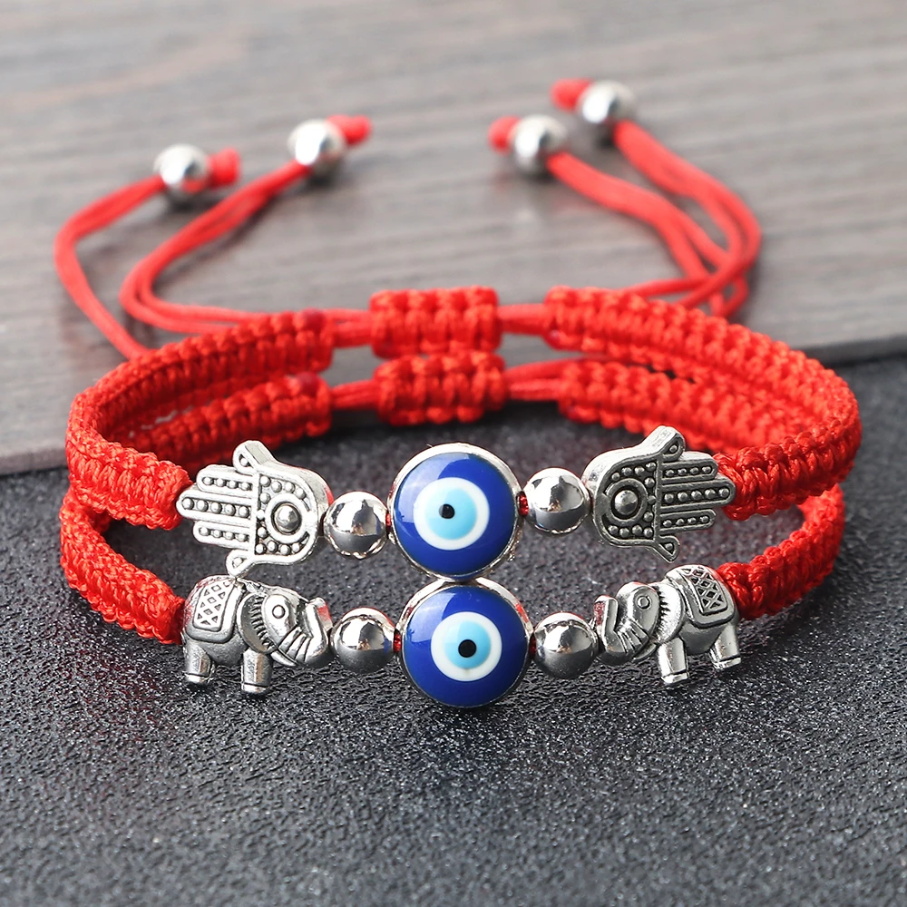 Red Eye Bracelet Red Bracelet Fatima Hand Bracelet Evil Eye Red