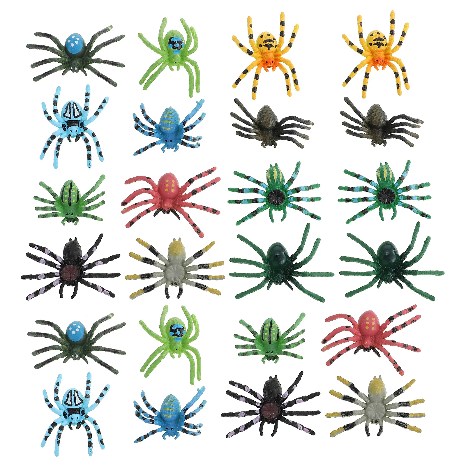 

24Pcs Children Insect Modeling Statues Spooky Spider Toys Halloween Party Spider Toys