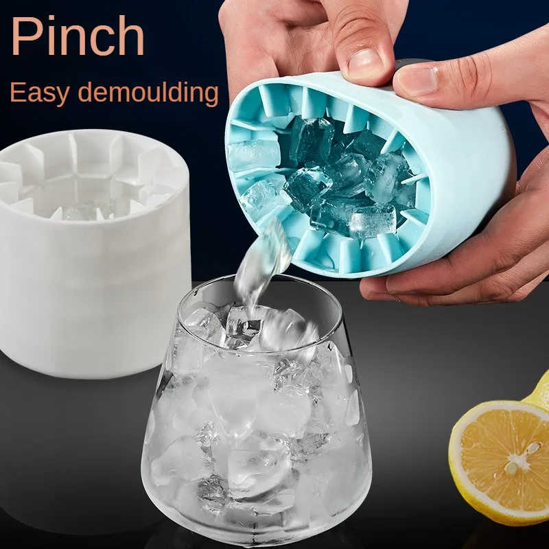 

Ice Bucket Cup Mold Ice Cubes Tray Food Grade Quickly Freeze Silicone Ice Maker Creative Design Ice Bucket Whiskey Beer Maker