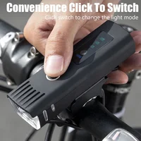 1000LM vélo avant lumière lumineuse vélo lampe de poche LED lanterne de vélo USB Rechargeable vtt vélo feu arrière pour phare de cyclisme 3