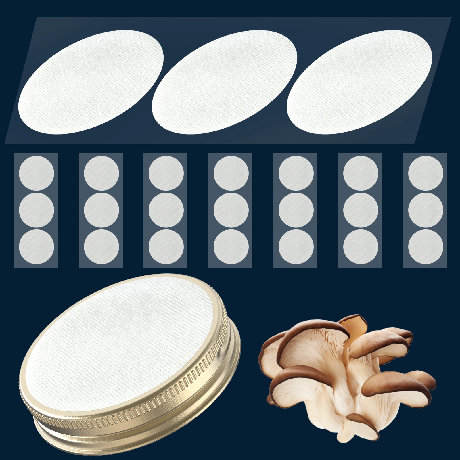 Synthetic Filter Paper Stickers 65mm 84mm 90mm 0.3 μm Filter Disc