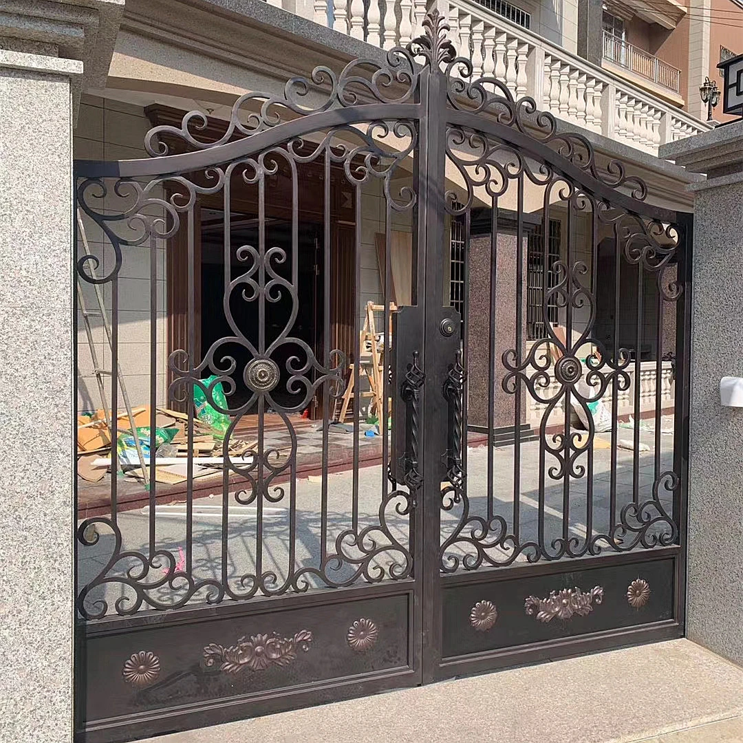 Villa Luxury Custom Security Entrance Sliding Driveway Gates Wrought villa-luxury-custom-security-entrance-sliding-driveway-gates-wrought