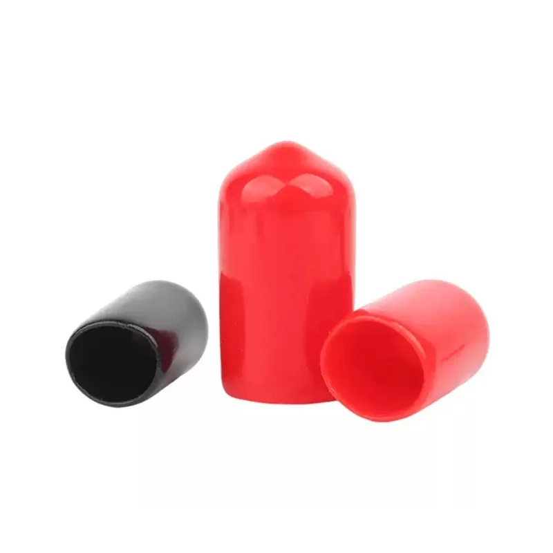 Soft Rubber Cap Sleeve 1.5-60mm PVC Thread Protection Sleeve Rubber End Caps Sealing Plug Protective Equipment