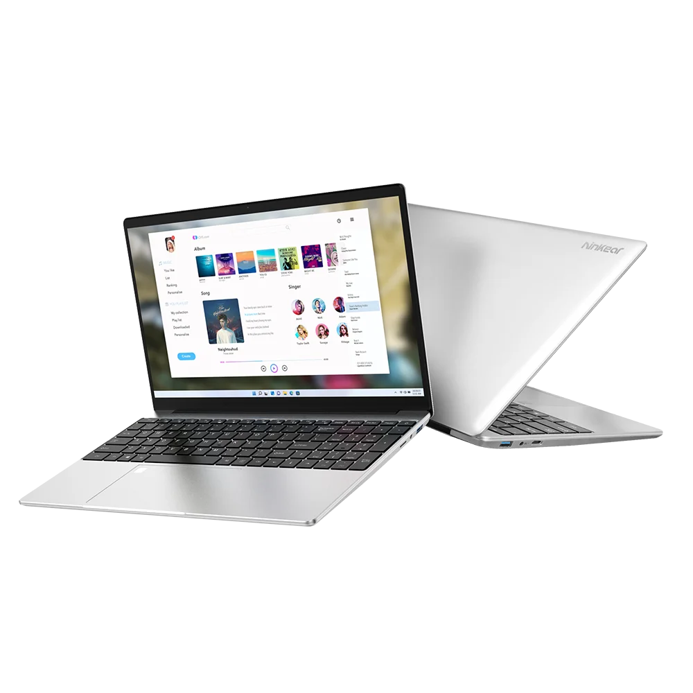 Ninkear Laptop N15 Air 15.6 "Fhd Ips 16Gb Ddr4 512Gb Ssd Intel N95 180 ° Flip Con Sblocco Delle Impronte Digitali Tastiera Retroilluminata Windows 11