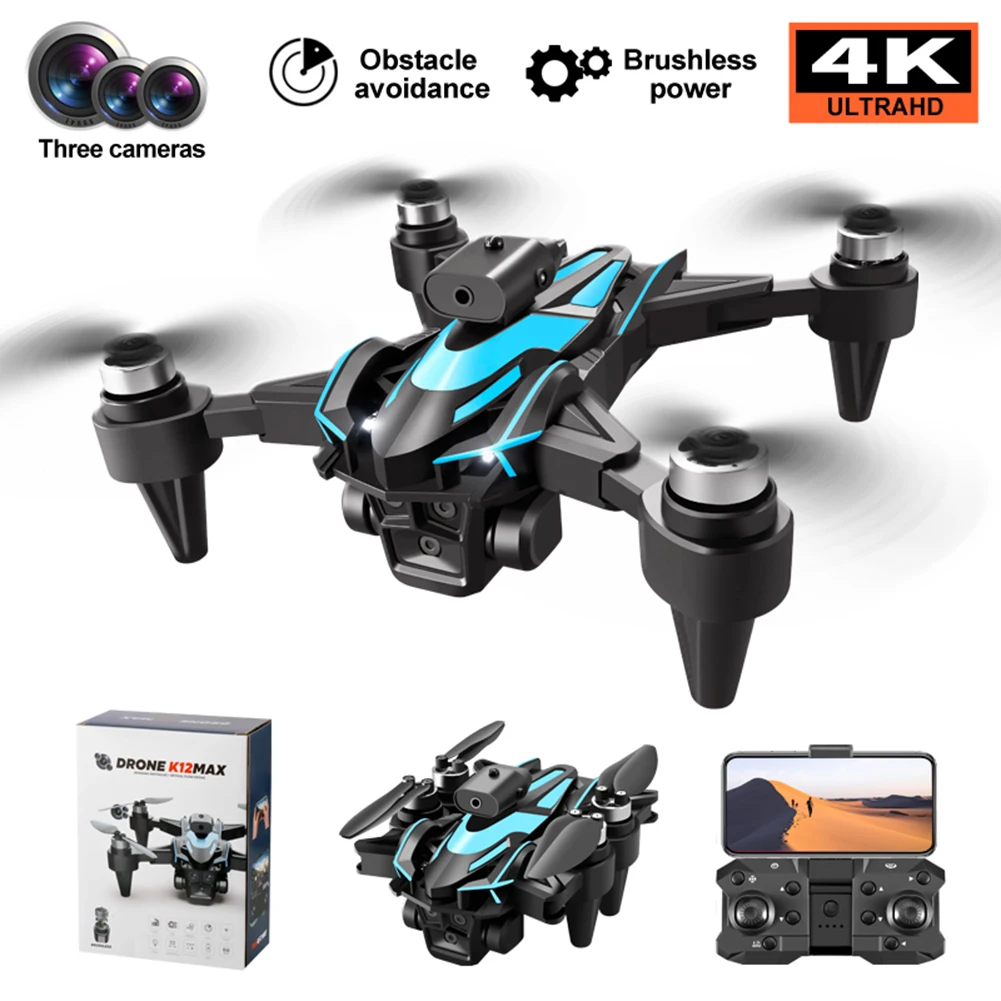 

2024 NEW K12MAX Drone Professional 4K HD Camera Aerial Photography Brushless Motor WIFI Lifting Obstacle Avoidance RC Quadcopter